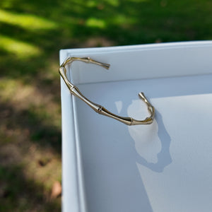 Bamboo Bangle Bracelet Vertical London Jewellery