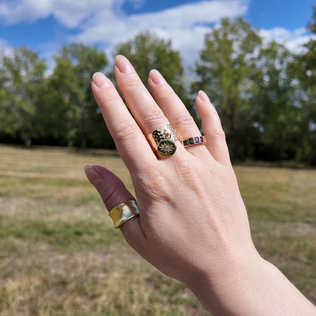Vintage Gold Ring Vertical London Jewellery