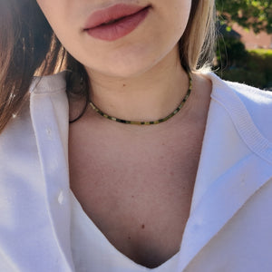 Jade Choker Necklace Vertical London Jewellery