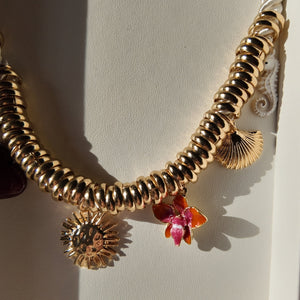 Summer Vibes Charm Necklace Vertical London Jewellery