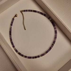Amethyst Choker Vertical London Jewellery