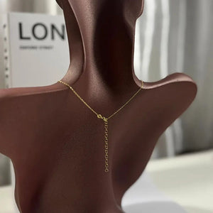 925 Sterling Silver Star Gold Necklace Vertical London Jewellery