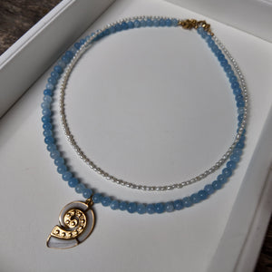 Minimalist Tiny Freshwater Pearl Choker Vertical London Jewellery