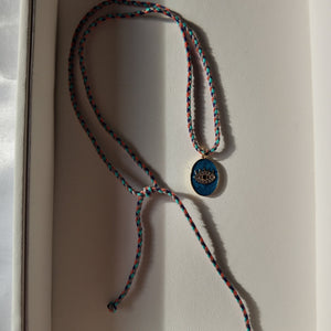 Evil Eye Charm Necklace Vertical London Jewellery