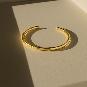 Bamboo Bangle Bracelet Vertical London Jewellery