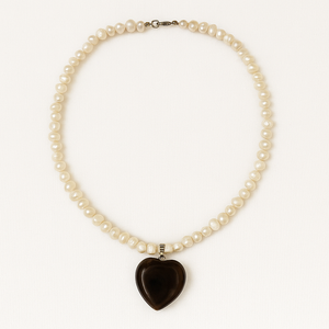 Freshwater Pearl Amethyst Choker Vertical London Jewellery