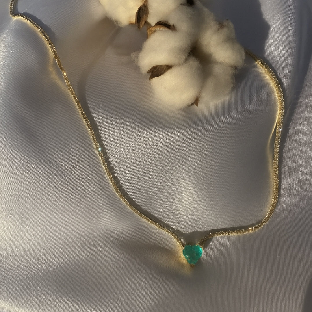 925 Sterling Silver Aquamarine Tennis Choker Vertical London Jewellery