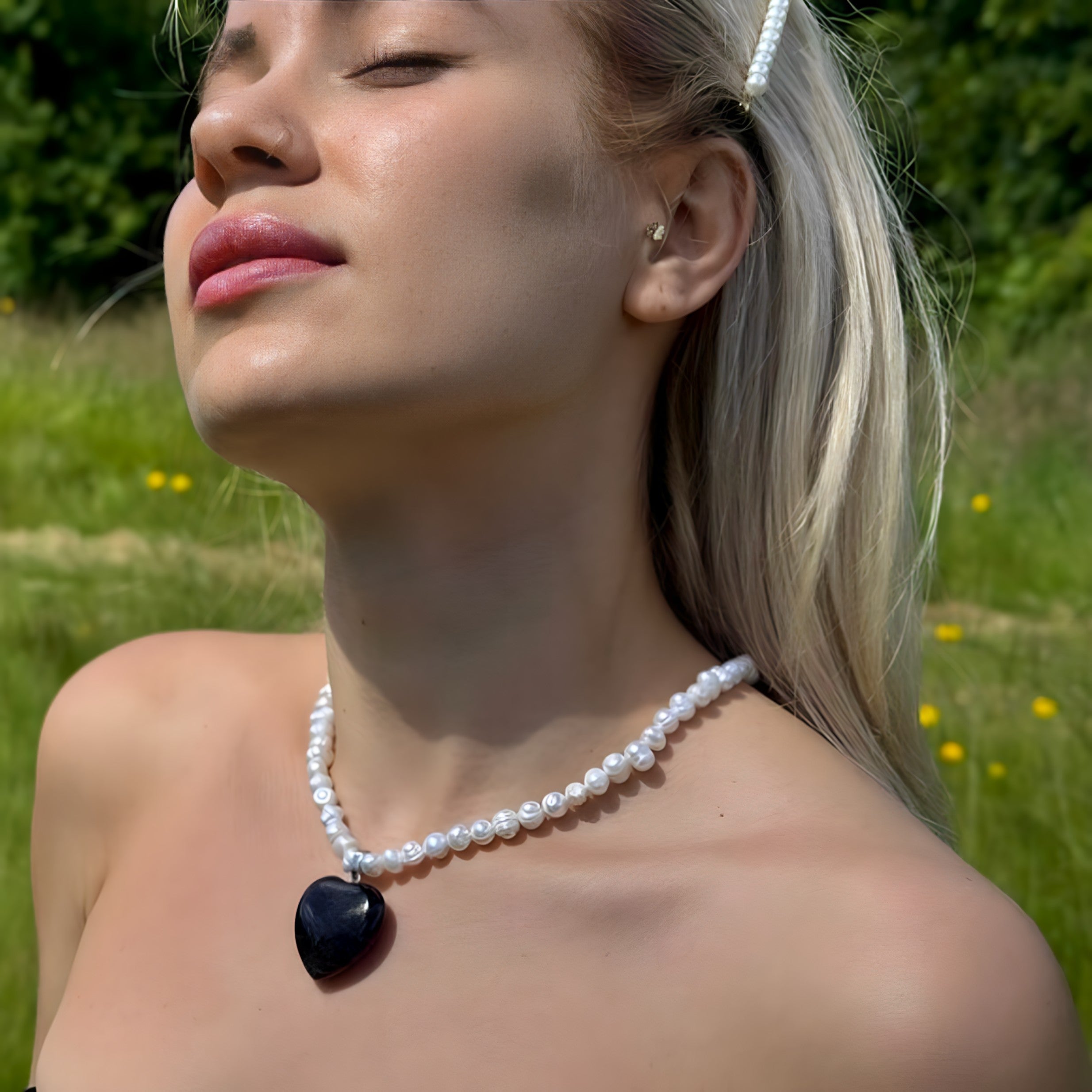 Freshwater Pearl Amethyst Choker