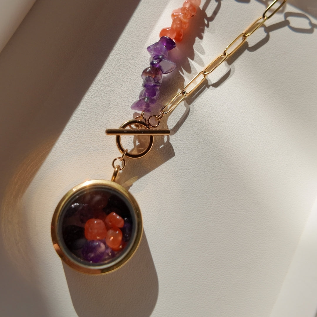 Personalised Birthstone Locket Necklace