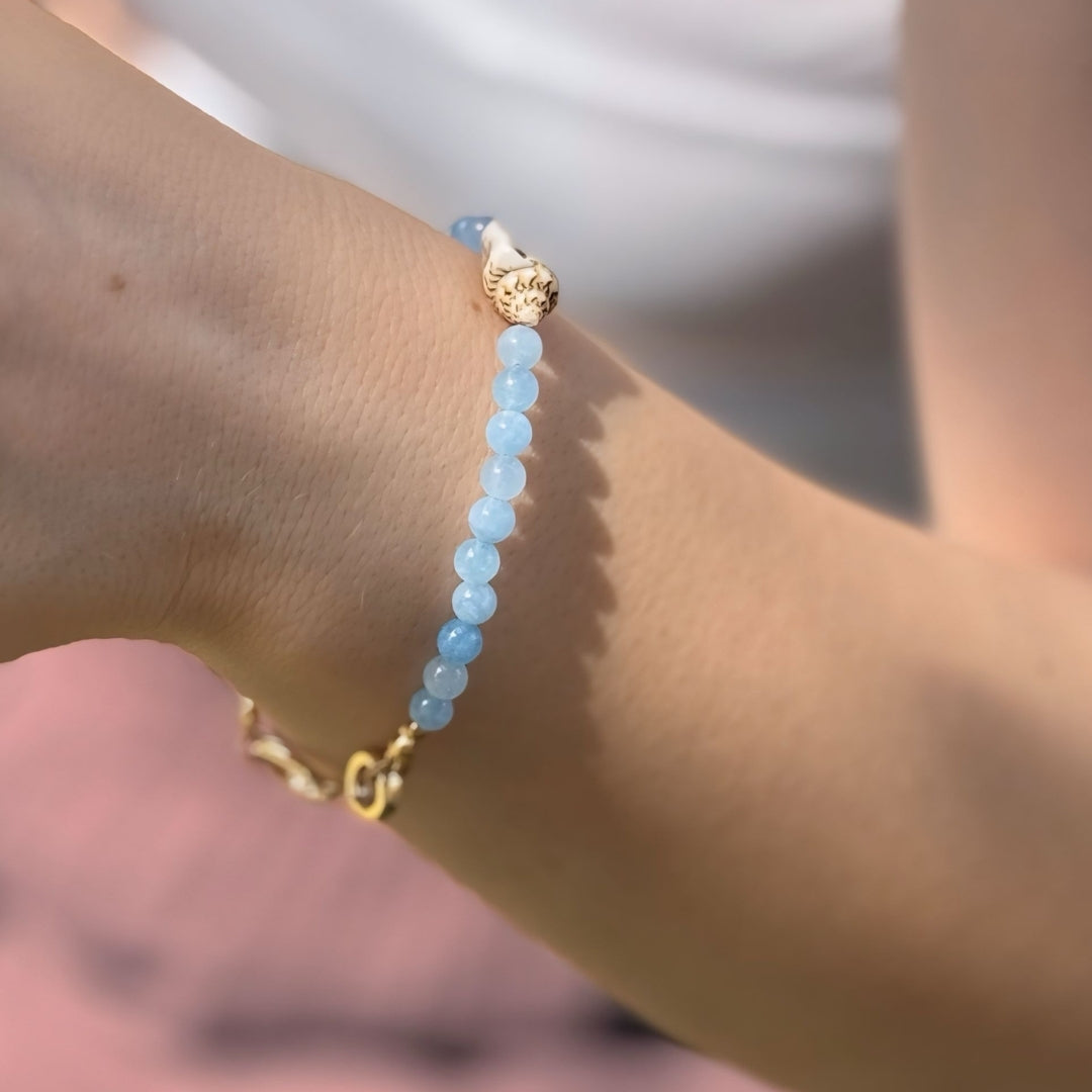 Handmade Aquamarine Bracelet