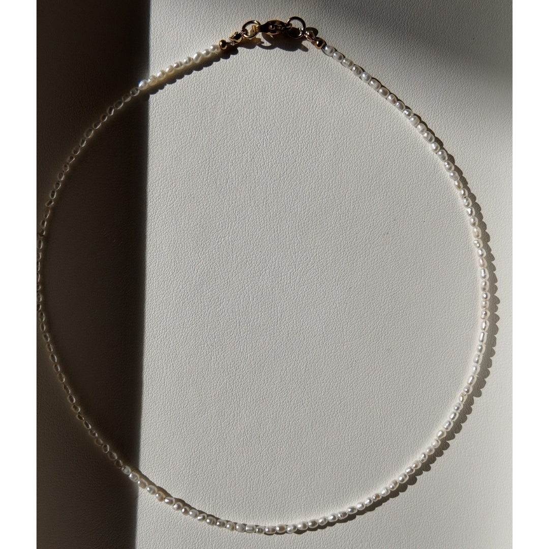 Minimalist Tiny Freshwater Pearl Choker