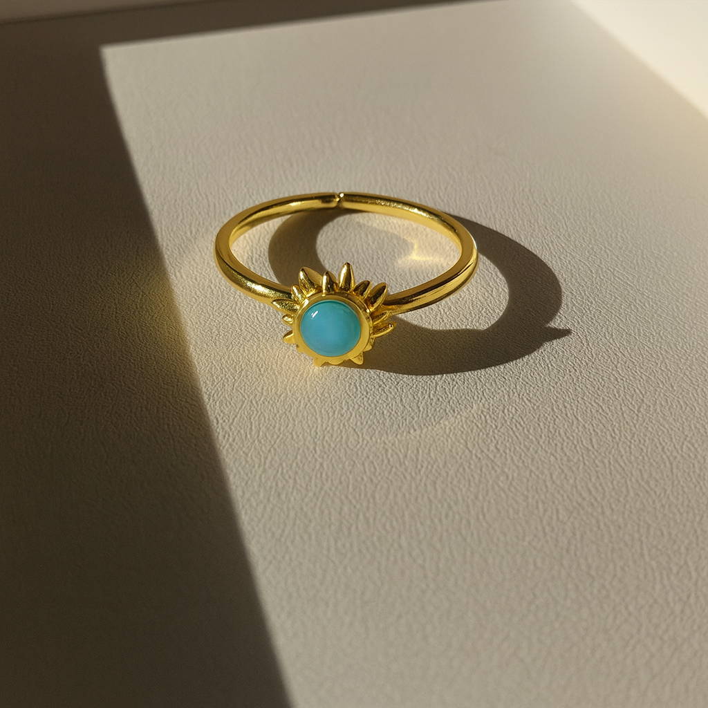 Sunburst Gemstone Ring