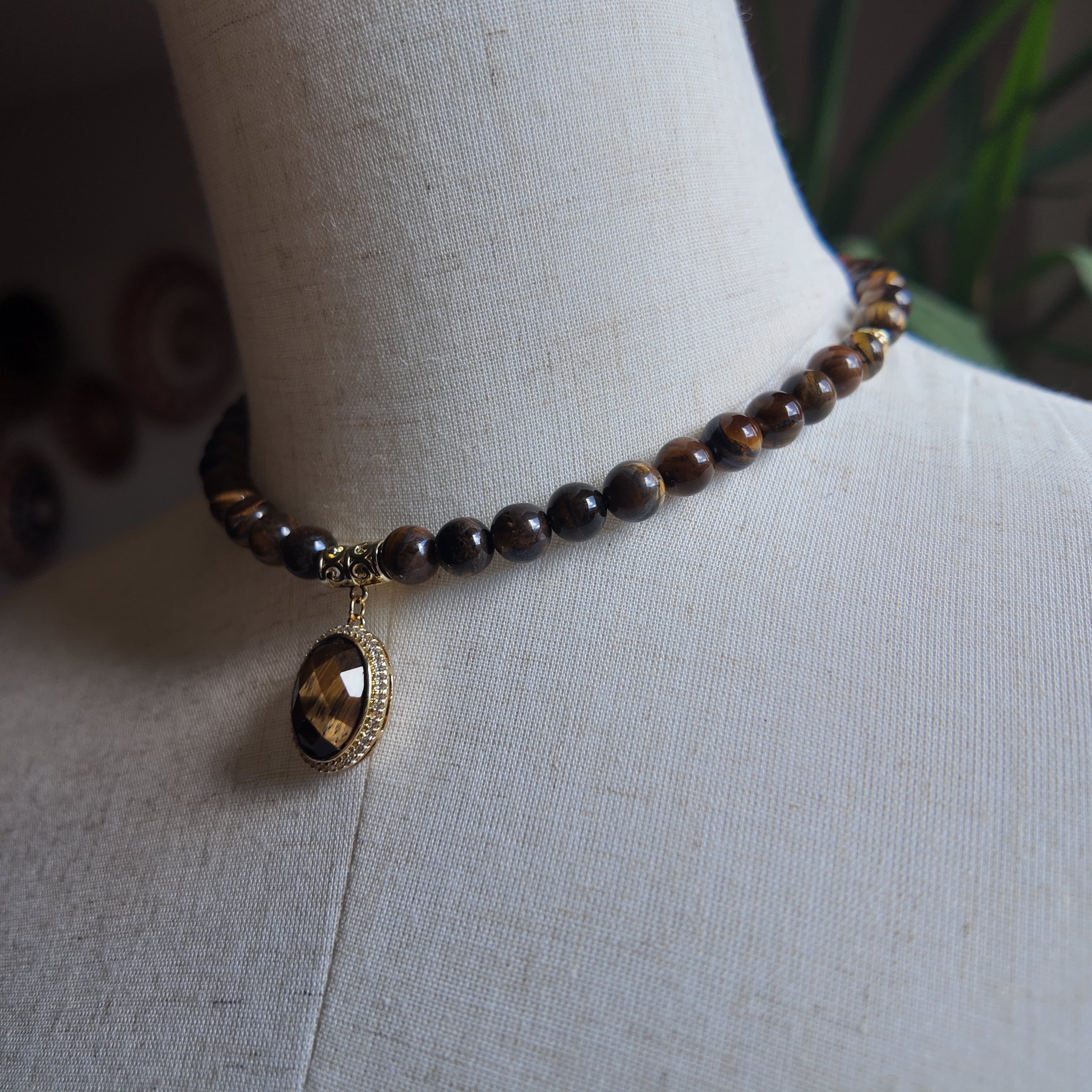 Handmade Tiger’s Eye Necklace
